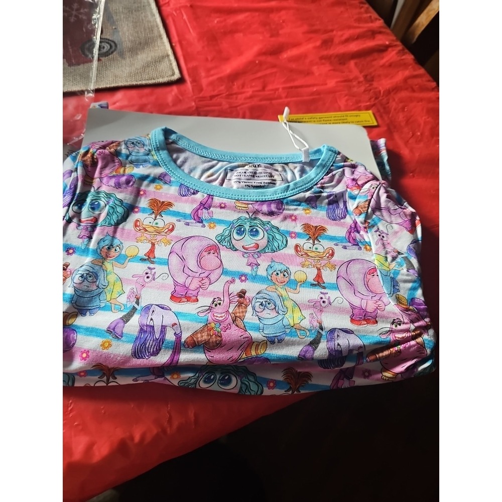 Inside Out  Bamboo Long Sleeves Pj Sets, Size 5/6Y NWT